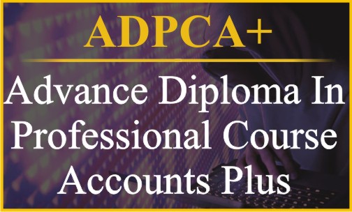 Advance Diploma In Professional Course Accounts Plus- ADPCA+