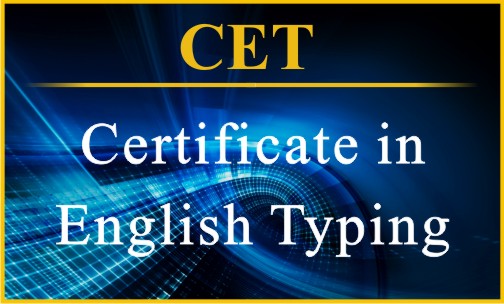 Certificate In English Typing - CET